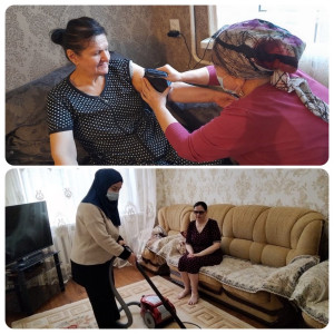 Социальные работники Центра социального обслуживания г. Махачкалы.(11.01.2022)