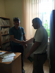 вручение удост.Ветерана труда в СР !!!