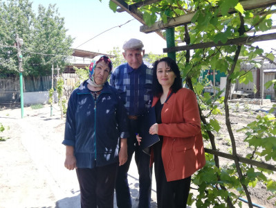 Плановый выезд в с.Кочубей для проверки качества предоставления услуг социальными работниками.