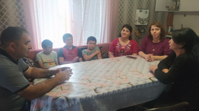 Посещение семьи Гаджиевых, проживающих в с.Орта-Стал.