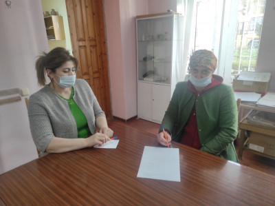 Содействие культрганизатора ОДП граждан пожилого возраста и инвалидов в оформлении заявления по постановке на учет в отдел.