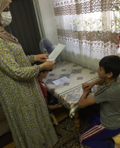 в селе Эндирей посетила многодетную семью Камиевых.