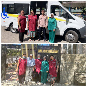 бригадный метод предоставления социальных услуг на дому, выехали в посёлок Семендер.(24.08.2022 г.)