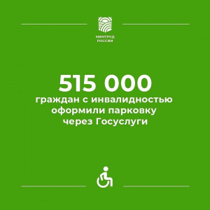Уже 515 тысяч граждан воспользовались упрощенным порядком оформления льготной парковки.