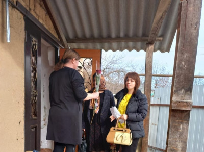 Очередной поздравительный визит в семью Сайидовых, проживающую в с.Ашага-Сталь