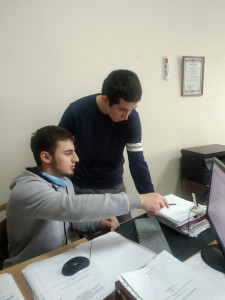 Студенты на производственной практике в УСЗН