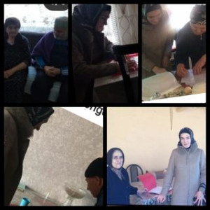 Заведующим отделения обслуживания на дому, проведен плановый обход, получателей социальных услуг.