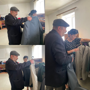 Оказали материальную помощь в виде ношенных вещей