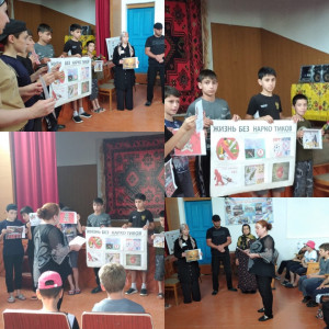 Беседа в с.Кичигамри на тему "Жизнь без наркотиков"