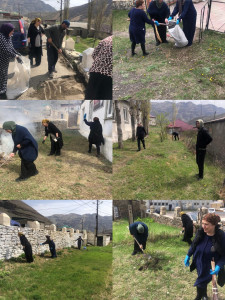 КЦСОН принял участие в общерайонном субботнике 5 мая