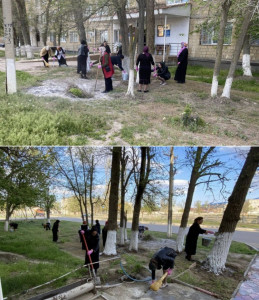 ВЕСЕННИЕ CУББОТНИКИ В ГБУ РД КЦСОН В МО Г. ЮЖНО-СУХОКУМСК