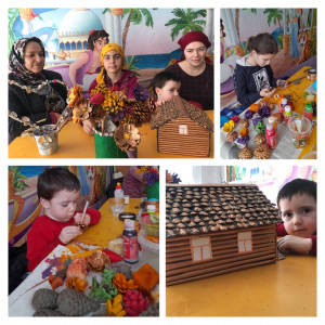 Мастер -класс с родителями и детьми .