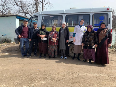 Выезд в апреле 2022 году мобильной бригады в с. Кудали.