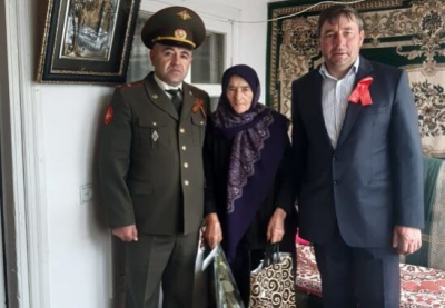 В районе поздравили вдов ветеранов ВОВ