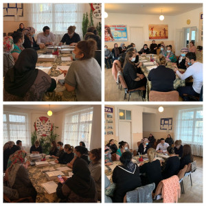 В ГБУ РД КЦСОН в МО "Хасавюртовский район" Отделение социального обслуживания детей и семей с детьми провели круглый стол с привлечением главного специалиста КДН и специалистов по социальной работе. Тема обсуждения: Формы работы с семьями находящимися в с