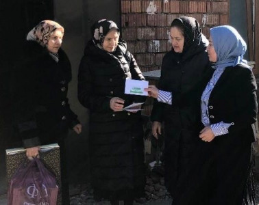 Посетили пострадавшую от пожара