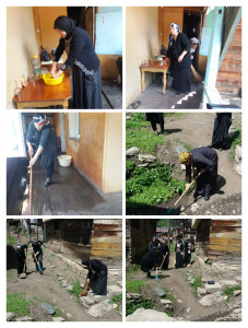 Социальные работники Центра бригадным методом провели генеральную уборку у подопечного Алиханова Магомедсадика.