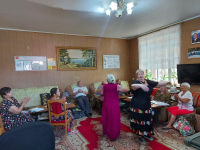 Традиционная еженедельная встреча в ОДП пожилых граждан и инвалидов