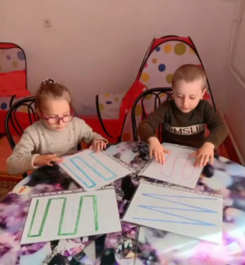 Занятие психолога.