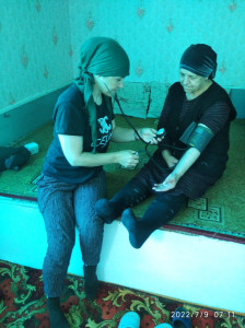 Социальный работник селения Караша, Курбанова Джамиля