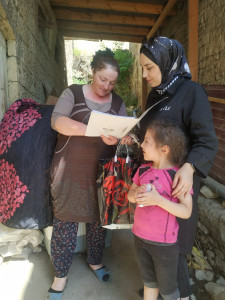 Мобильная бригада в селении Чох.