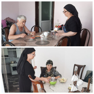 08.07.2022 года заведующая отделением граждан пожилого возраста и инвалидов Асакова Заира провела подводный обход обслуживаемых Гаджиалиевой Валиды для определения качества оказания социальных услуг на дому
