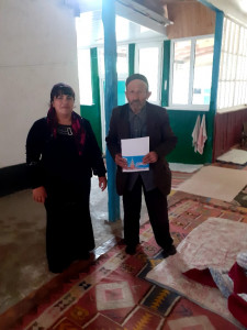 Вручение юбилейного поздравления ветеранам