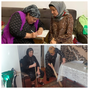 13.09.2022года социальные работники села Казмааул по графику посещения посетили своих получателей социальных услуг и качественно оказали социально-бытовые,социально-медицинские услуги