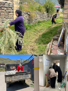 2 августа в ГБУ РД КЦСОН в МО "Агульский район" провели субботник и необходимый текущий ремонт в здании