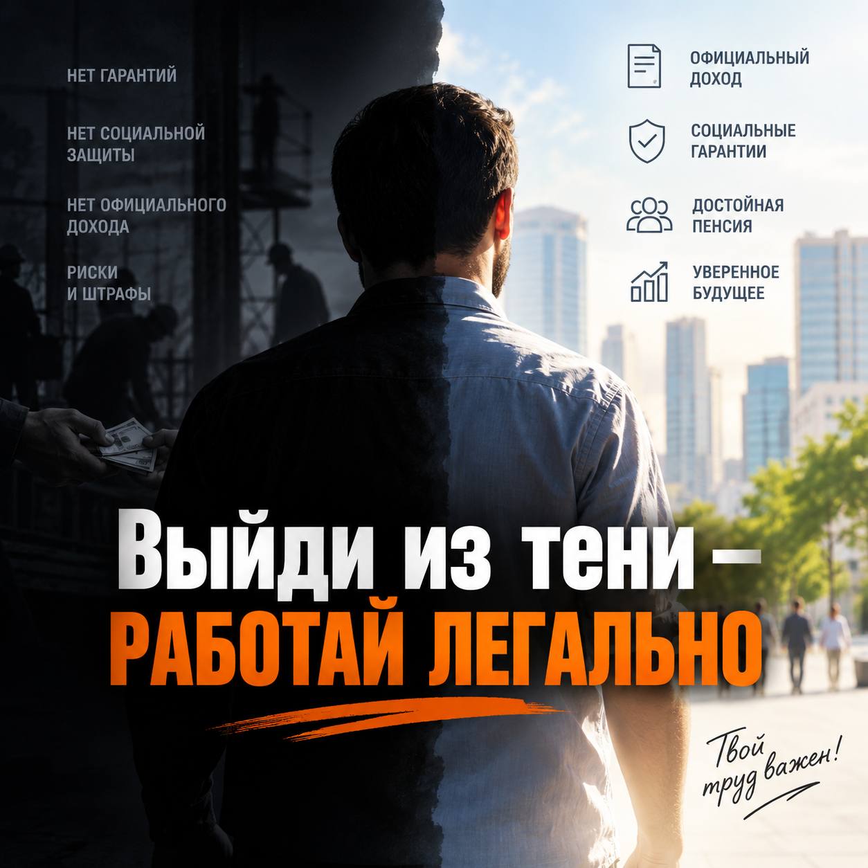 ⚠️Нелегальная занятость в Дагестане: риски, ответственность и последствия. Каждый четвертый работающий в Дагестане находится «в тени».